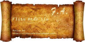 Flits Atália névjegykártya